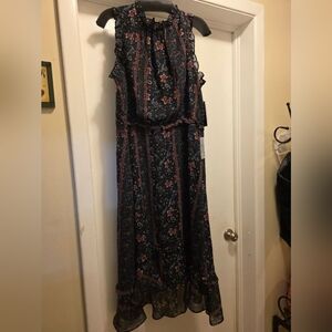 Brand New With Tags SZ 16 julia Jordan Floral Black and Red Dress